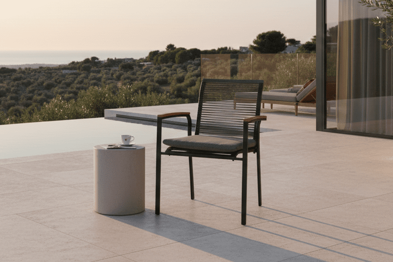 2-delige set - Tuinstoel Denver van Metaal/polyester