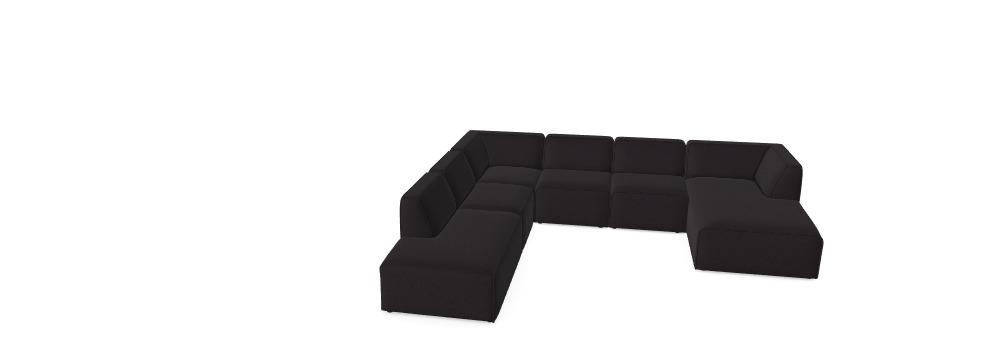 Modulair Sofa Hugg - Jouw gewenste configuratie 3JPTVY