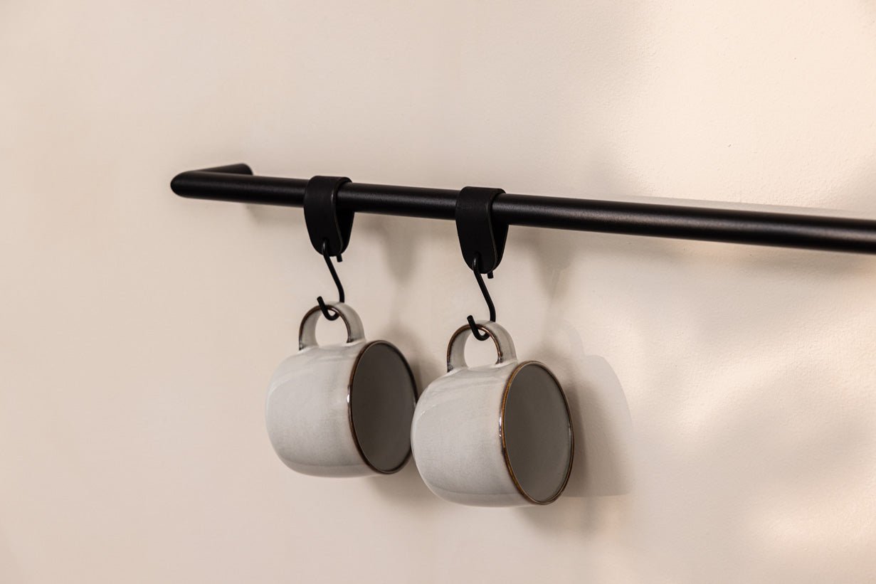 Handdoekhouder Vana – minimalistisch, rond of hoekig, drie breedtes