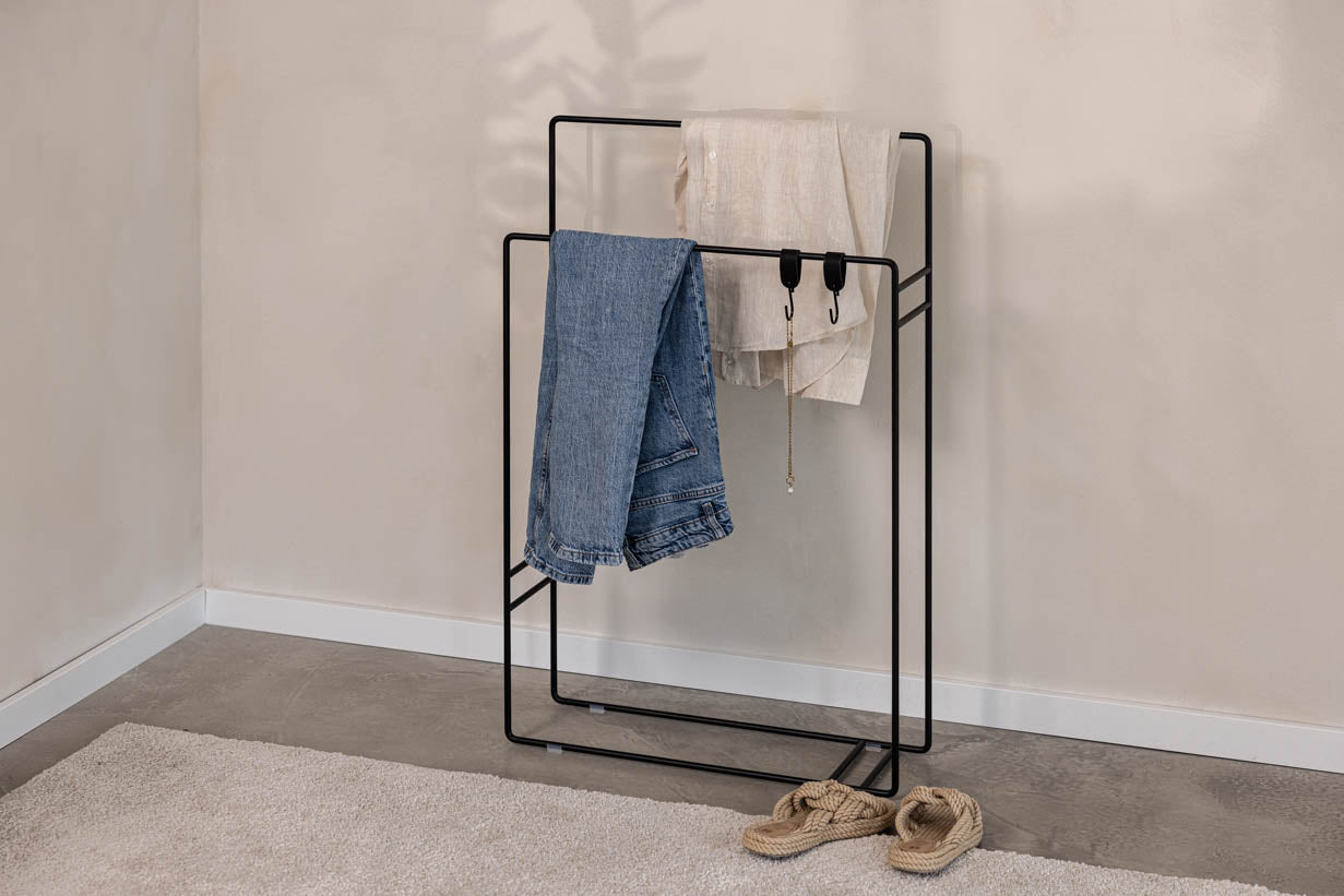 Garderobe/Handdoekhouder Delaya – Minimalistisch ontwerp van Metaal