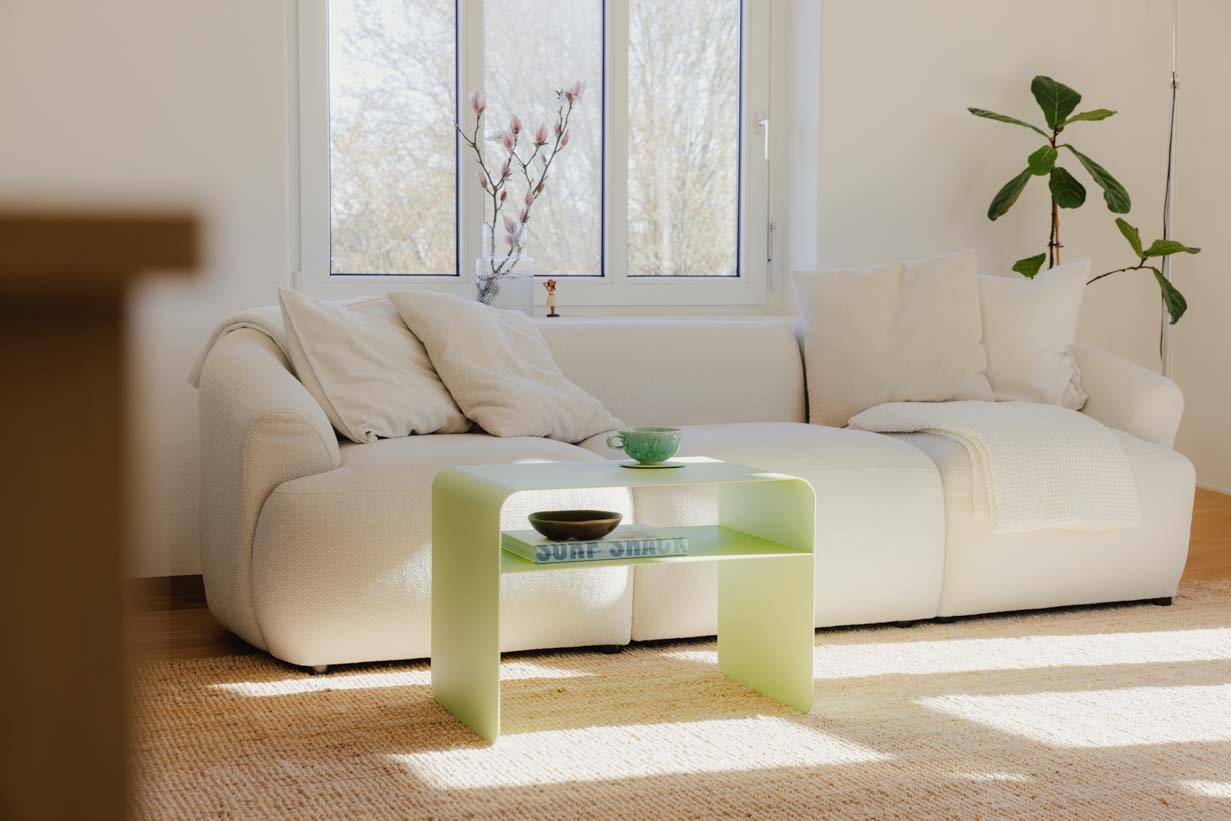 Salontafel/bijzettafel Cosmo – gepoedercoat Metaal in modern design
