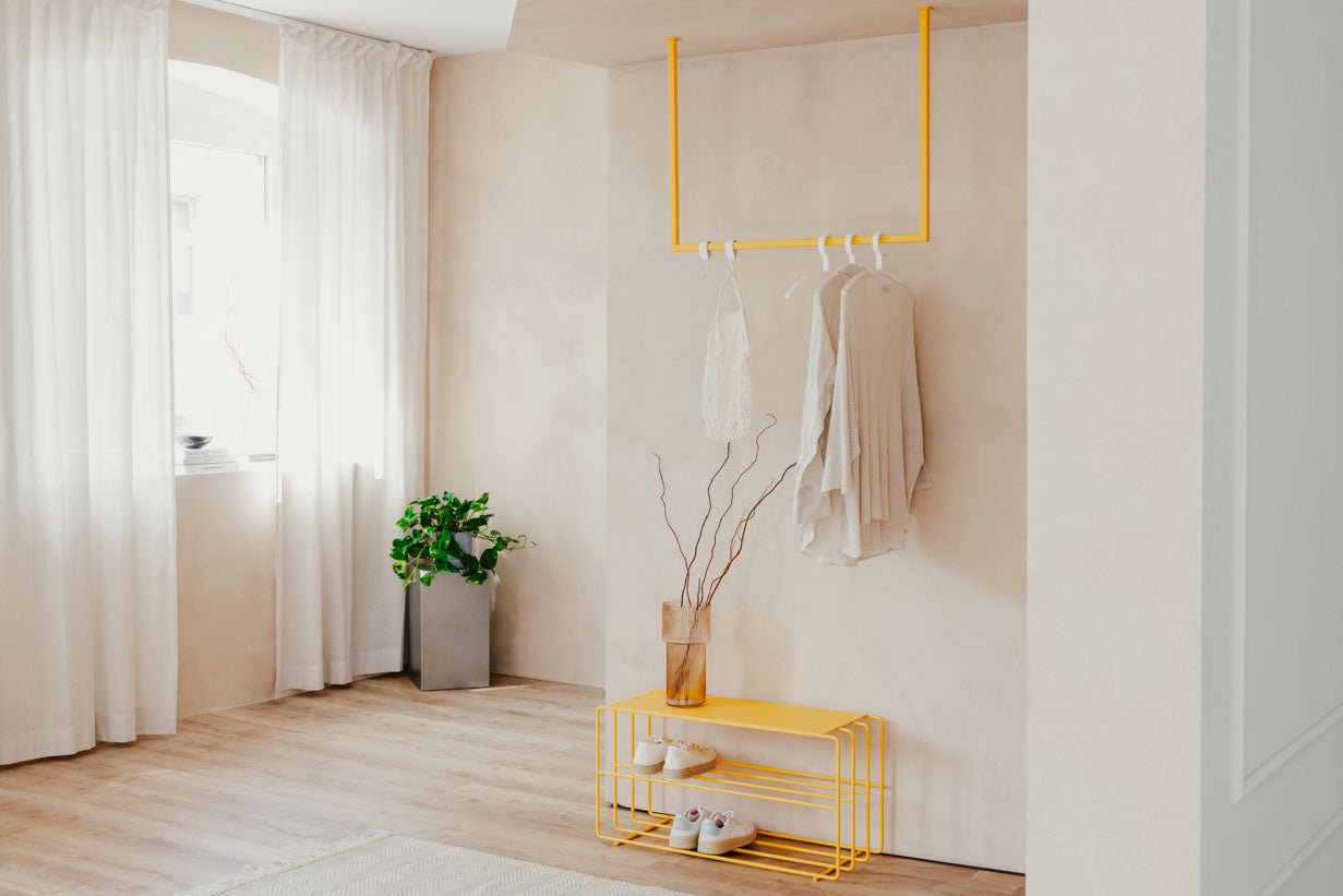 Garderobe/Kledingstang Rubi – Hangend ontwerp van staal