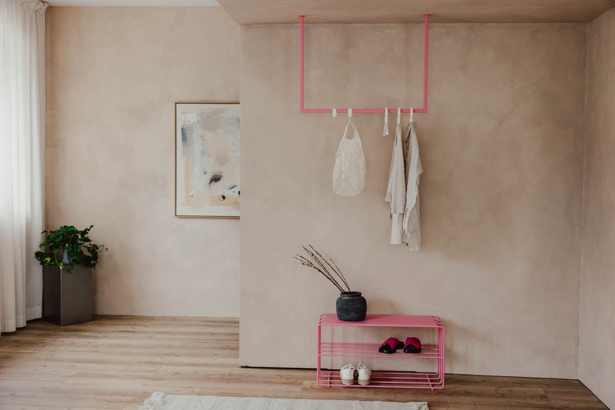 Garderobe/Kledingstang Rubi – Hangend ontwerp van staal