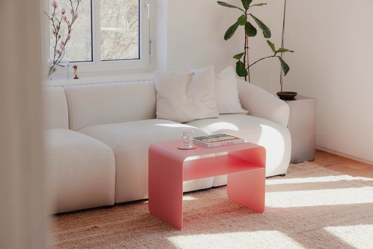 Salontafel/bijzettafel Cosmo – gepoedercoat Metaal in modern design