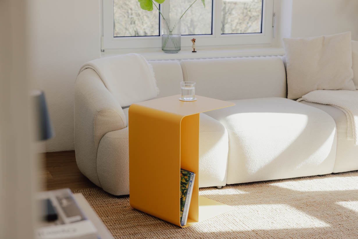 Salontafel/bijzettafel Cosmo – gepoedercoat Metaal in modern design
