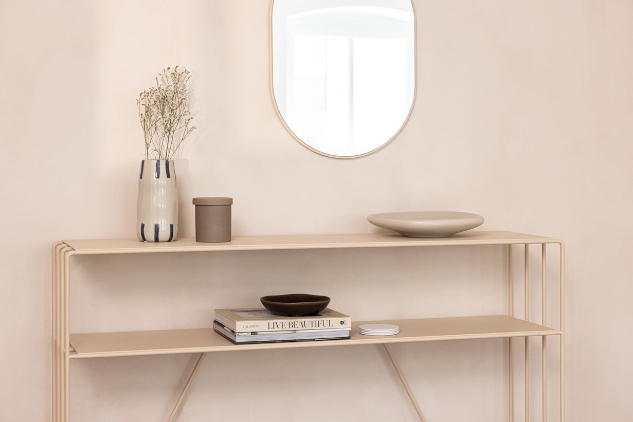 Ladekast Ria – metalen design met twee planken