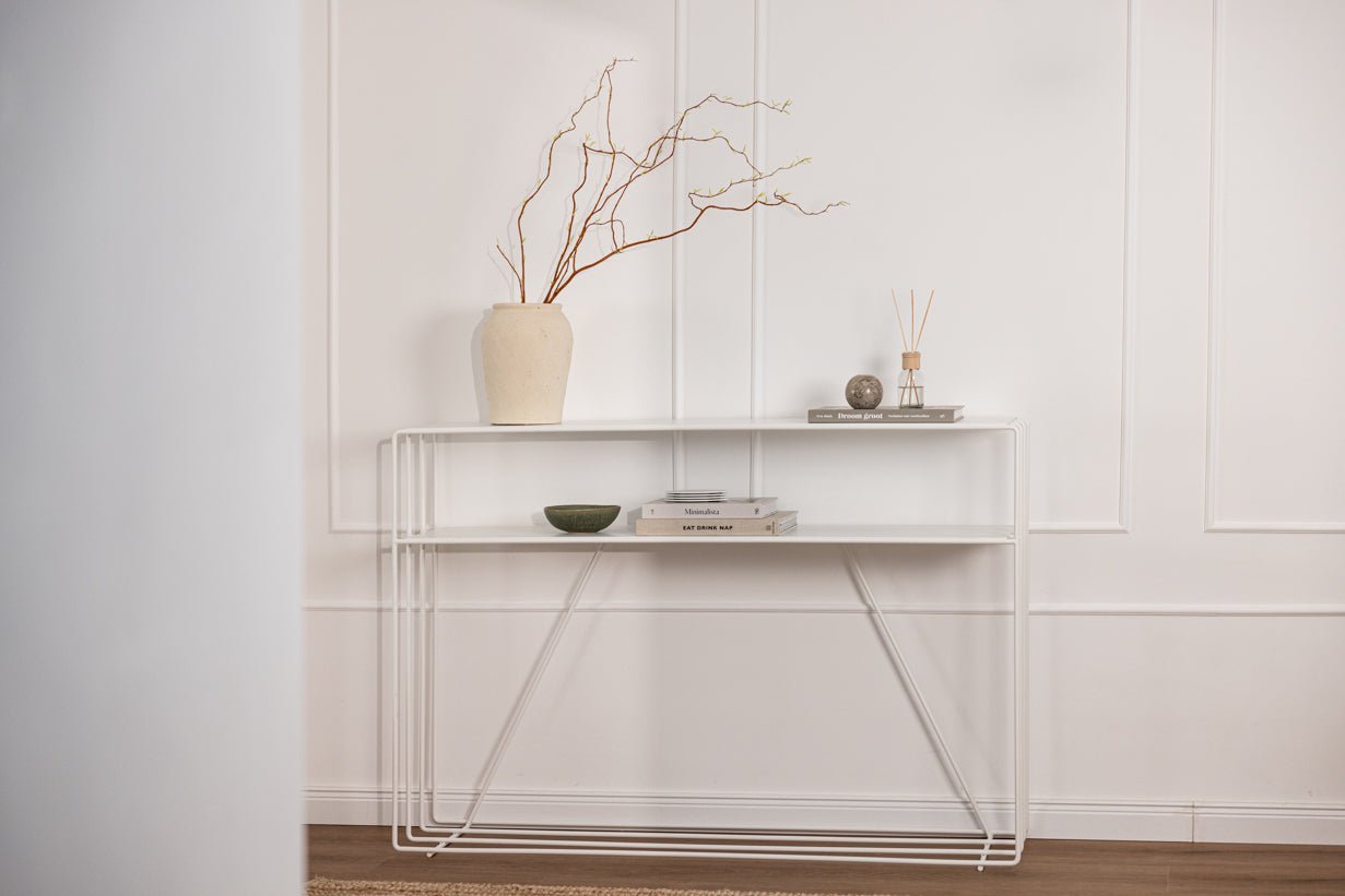 Ladekast Ria – metalen design met twee planken