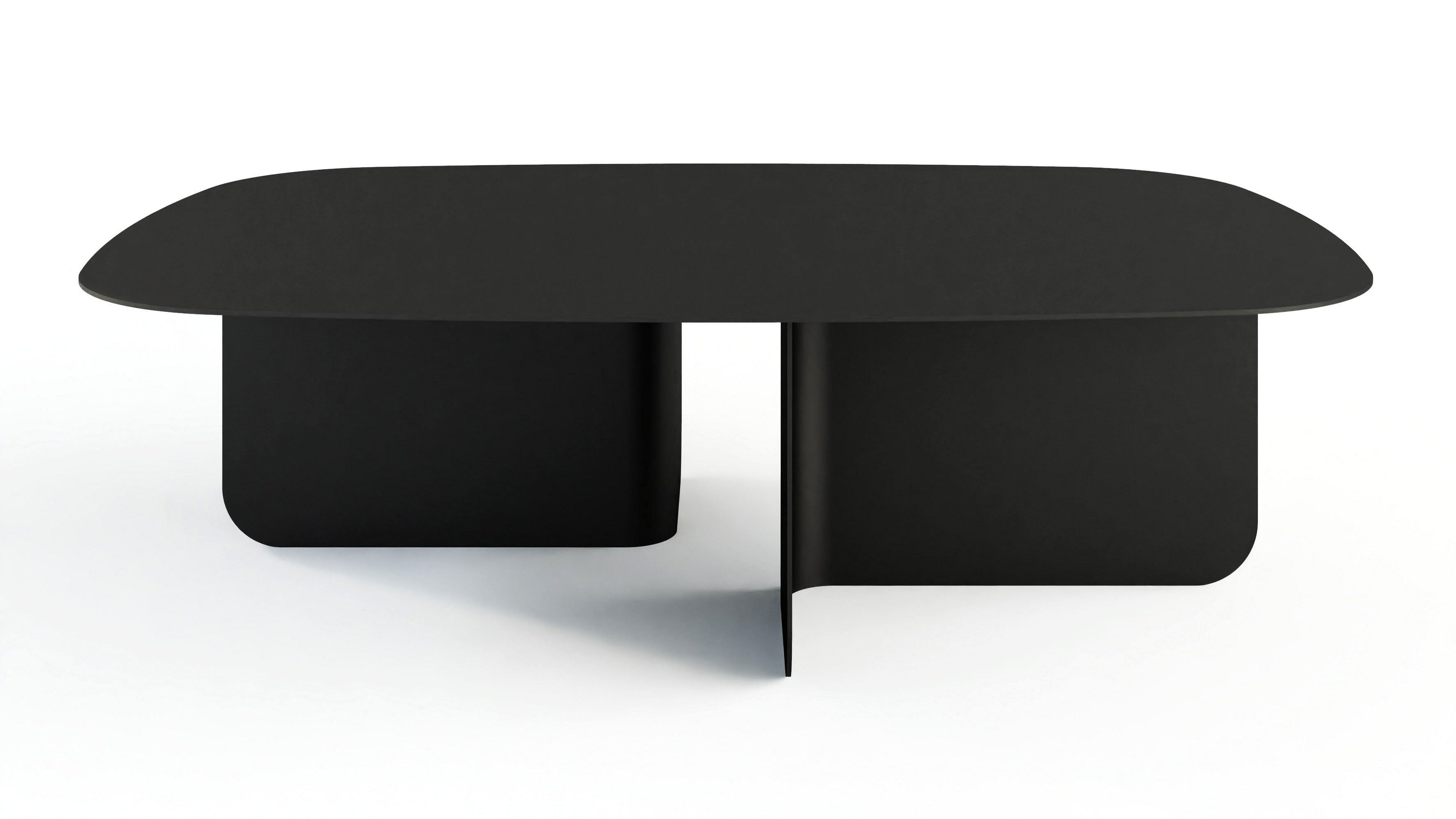 Salontafel Livia – Japandi design van gepoedercoat plaatstaal