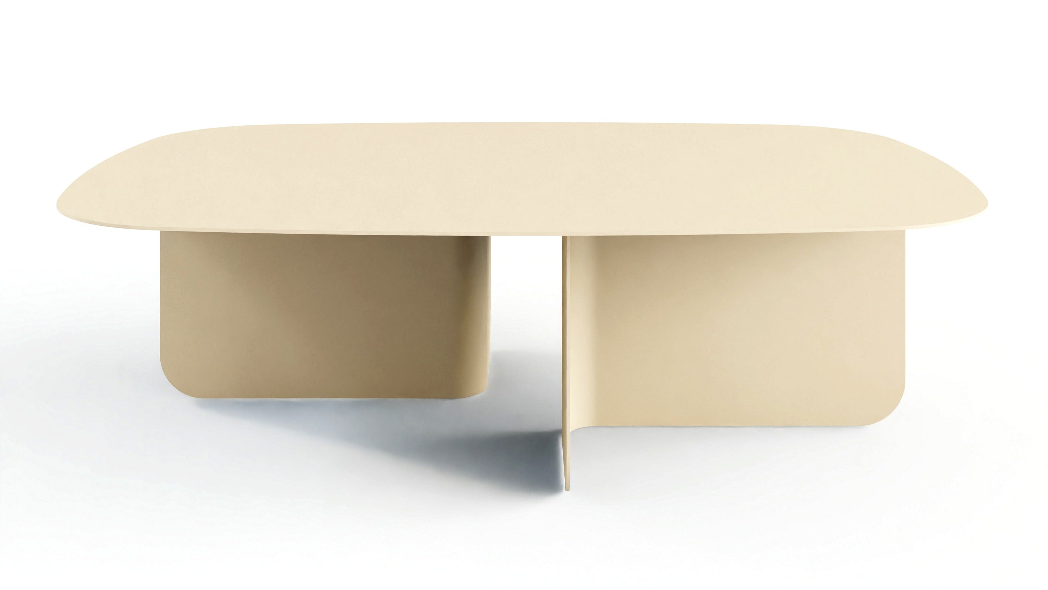 Salontafel Livia – Japandi design van gepoedercoat plaatstaal