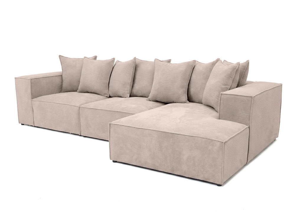 Designbank Largo L in Ribstof