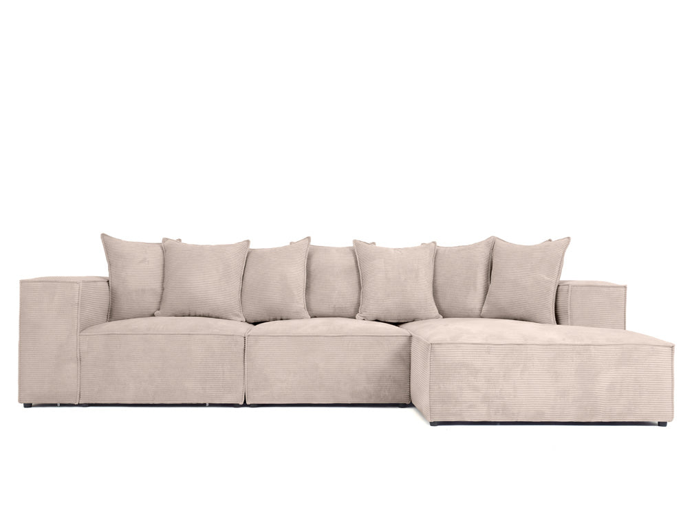 Designbank Largo L in Ribstof