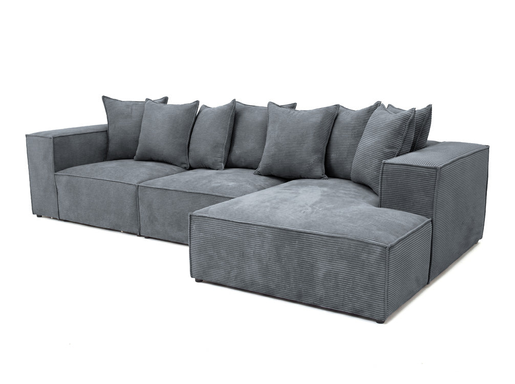 Designbank Largo L in Ribstof