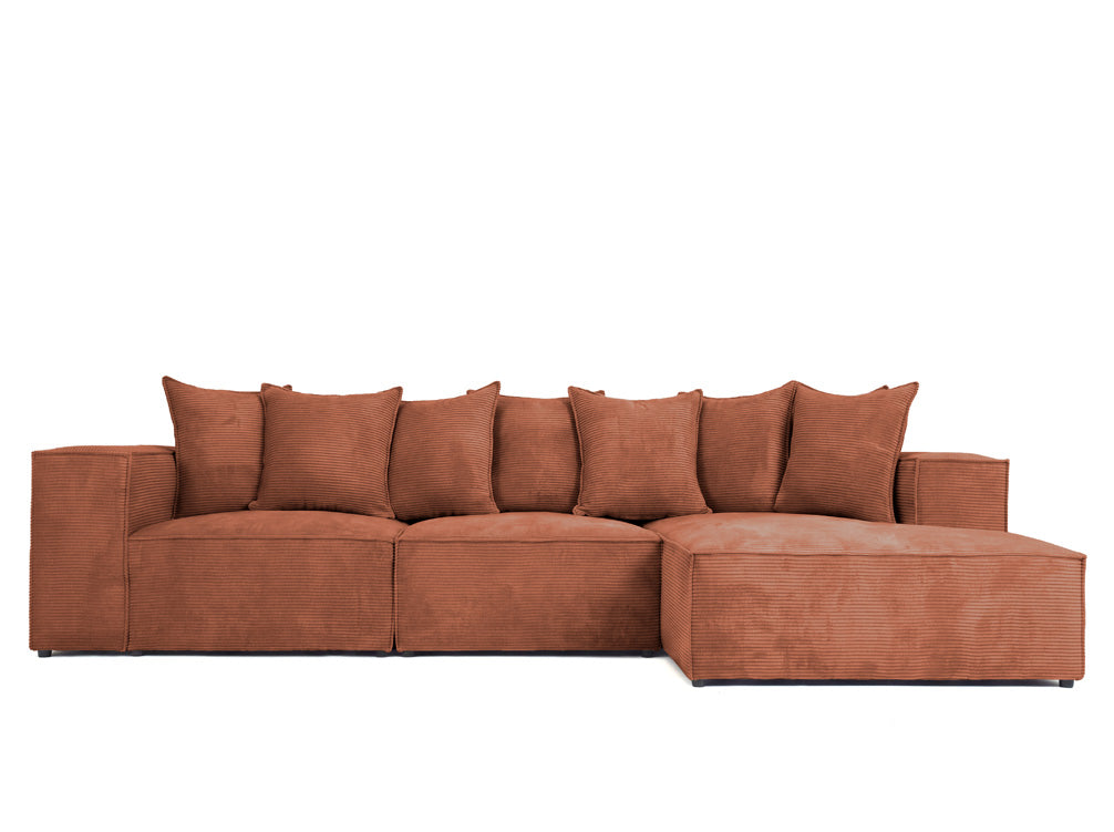 Designbank Largo L in Ribstof