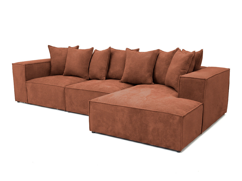 Designbank Largo L in Ribstof