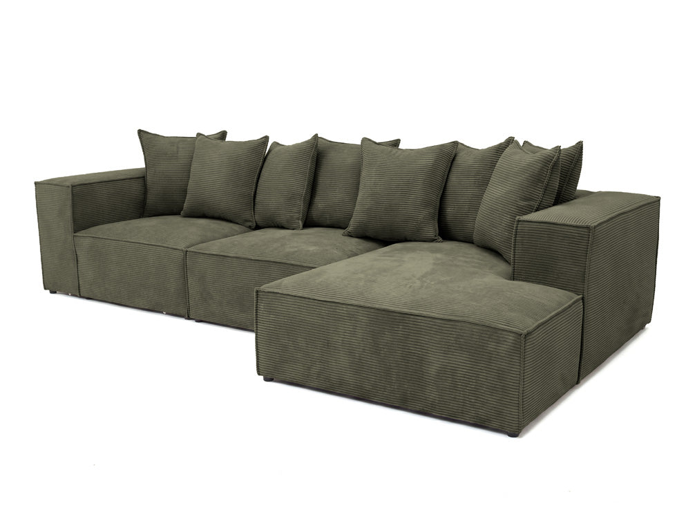 Designbank Largo L in Ribstof