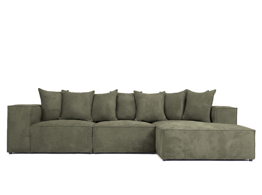 Designbank Largo L in Ribstof