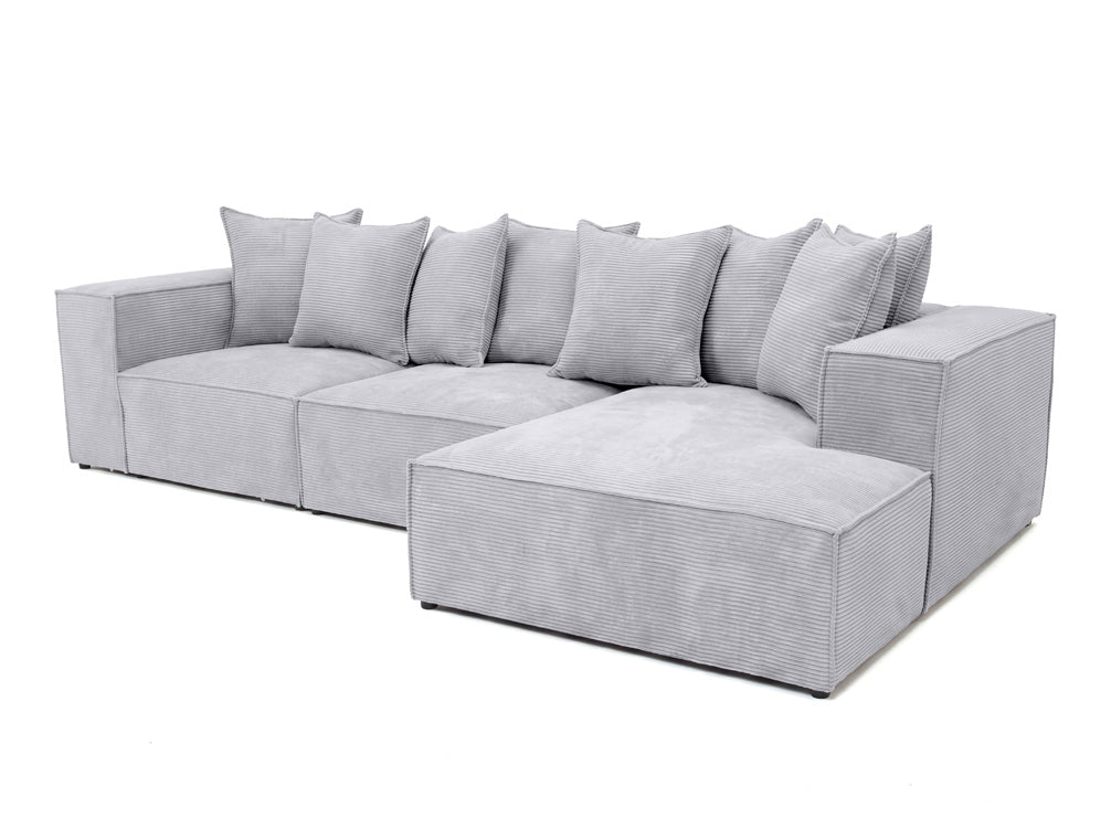 Designbank Largo L in Ribstof