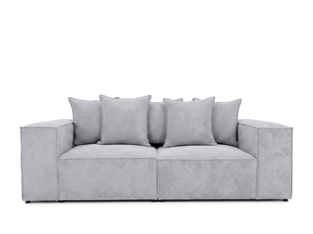 Designsofa 3-zits Largo in Ribstof