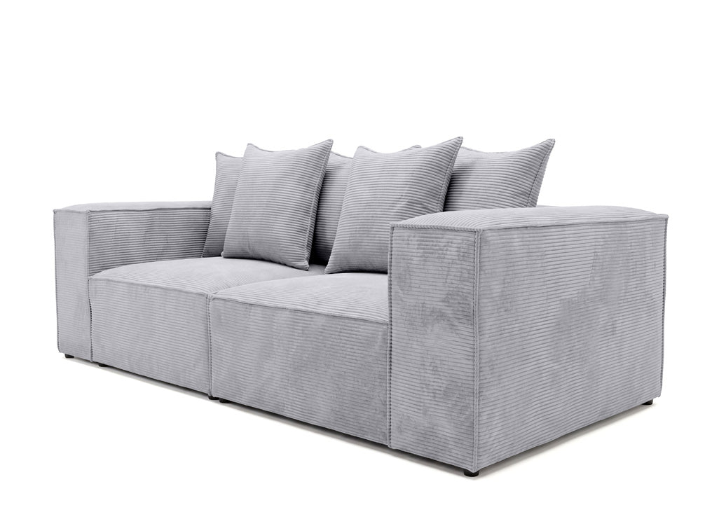 Designsofa 3-zits Largo in Ribstof