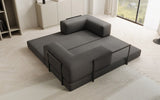 Lazy Spar-Set: 3-Sitzer + Hocker in Bouclé