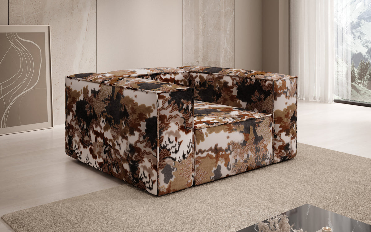 Design fauteuil Lesley - jacquard met aquarelpatroon