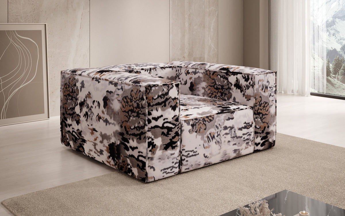 Design fauteuil Lesley - jacquard met aquarelpatroon
