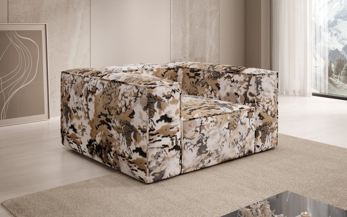 Design fauteuil Lesley - jacquard met aquarelpatroon