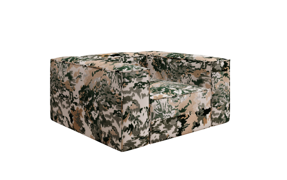 Design fauteuil Lesley - jacquard met aquarelpatroon
