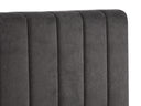 Design gestoffeerd bed Livia in Fluweel met opbergruimte