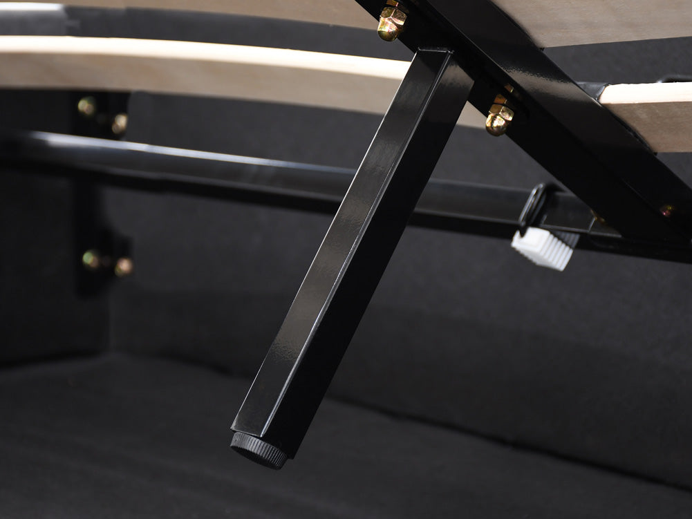 Design gestoffeerd bed Livia in Fluweel met opbergruimte