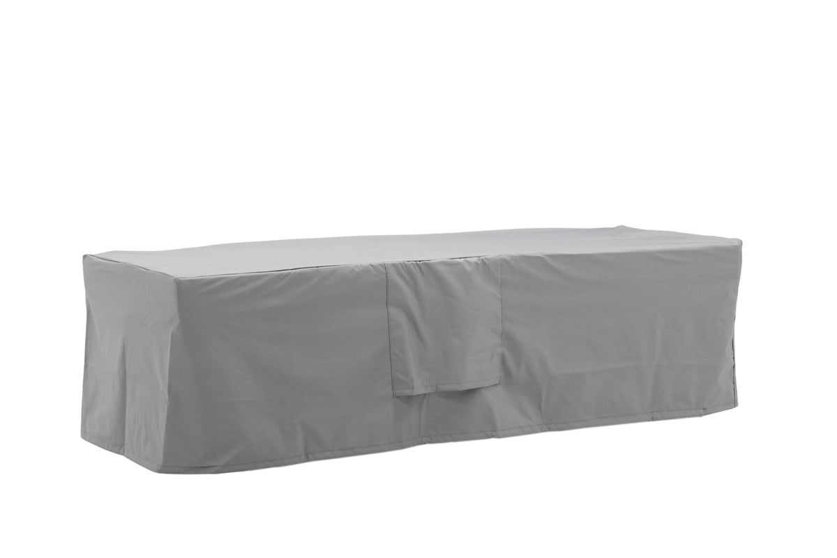 Möbelabdeckung Fortea - 180x60x50 aus grauem Polyester