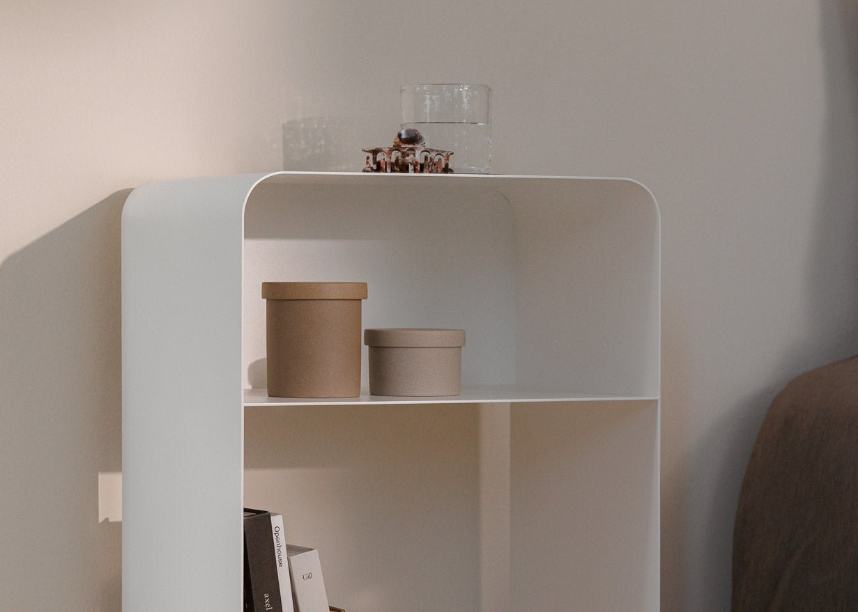 Nachtkastje Damio – Minimalistisch ontwerp van gepoedercoat Metaal