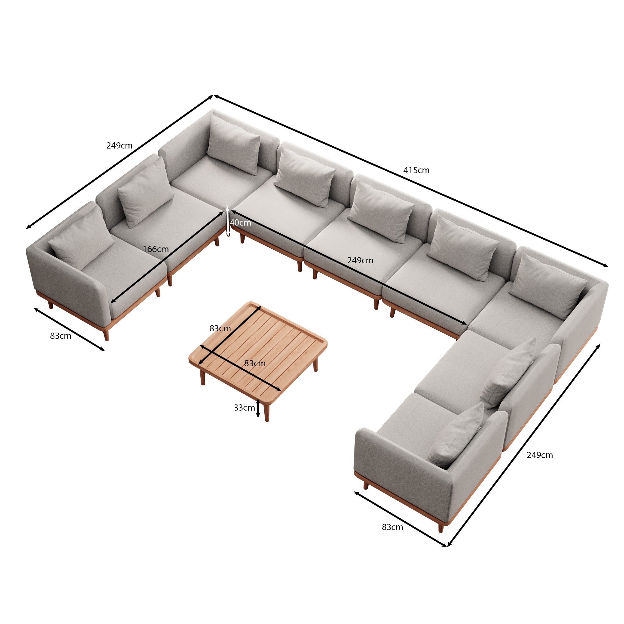 Nouri Wohnlandschaft II – Aevora™ Kollektion