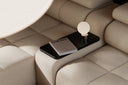 Designersofa woonlandschap Mia met elektrische zitverlenging in Chenille