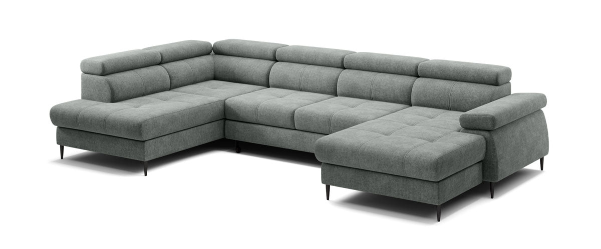 Designer Sofa Cordoba III met slaap- en klapfunctie