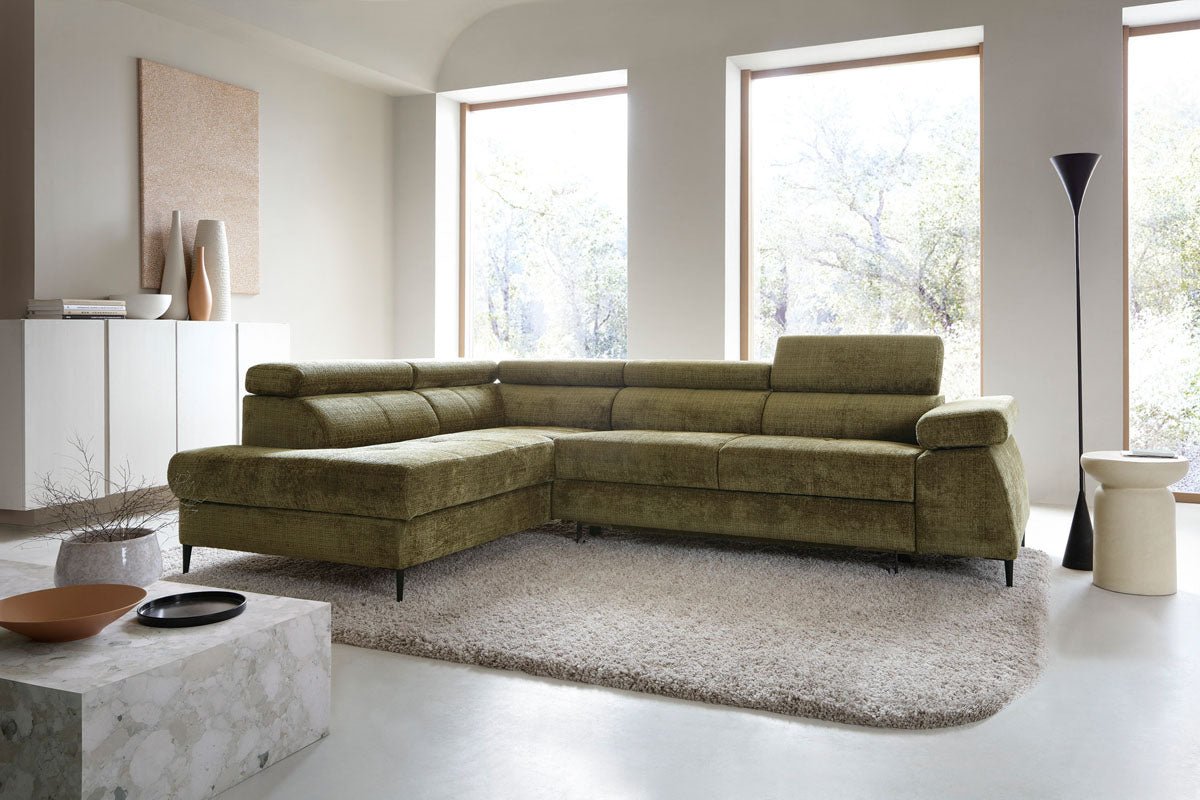 Designer Sofa Cordoba II met slaap- en klapfunctie