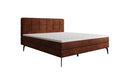 Boxspringbed Vera in Ribstof met hoge poten