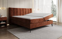 Boxspringbed Ines in Ribstof met opbergruimte