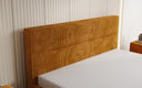 Designer gestoffeerd bed Merry in Ribstof met opbergruimte