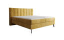 Boxspringbed Ines in Ribstof met opbergruimte
