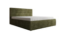 Designer gestoffeerd bed Merry in Ribstof met opbergruimte