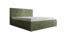 Designer gestoffeerd bed Merry in Ribstof met opbergruimte