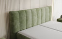 Boxspringbed Ines in Ribstof met opbergruimte