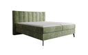 Boxspringbed Ines in Ribstof met opbergruimte