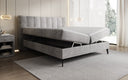 Boxspringbed Ines in Ribstof met opbergruimte