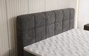 Boxspringbed Vera in Ribstof met hoge poten
