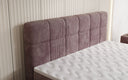 Boxspringbed Vera in Ribstof met hoge poten