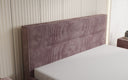 Designer gestoffeerd bed Merry in Ribstof met opbergruimte