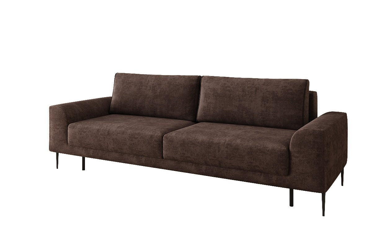 Designer 3-zitsbank Bloom in Ribstof met slaapfunctie en opbergruimte