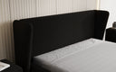 Designer gestoffeerd bed Rosalie in Teddystof Bouclé met opbergruimte